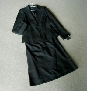 ■大きいサイズ3L/未使用品/ETHIQUE リクルート系スカートスーツ/黒