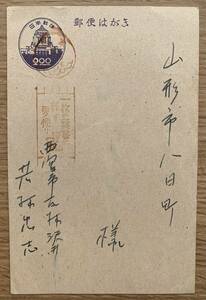 七色の変化球 若林忠志 1950年代前半 毎日オリオンズ在籍時 直筆サイン入り郵便はがき 書簡　大阪タイガース 阪神軍 野球殿堂