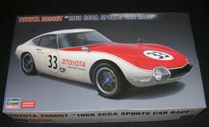 ハセガワ　1/24　トヨタ 2000GT `1968 SCCA スポーツカーレース`　開封品