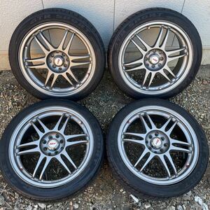 Kosei Racing K-1 TS 17×7JJ 4H-100 205/45 ZR 17 88W コーセイレーシング ホイル ４本セット スイフト ZC71S