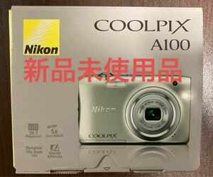 【新品 未使用品】Nikon COOLPIX A100 シルバー　コンパクトデジタルカメラ