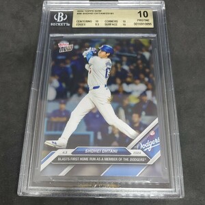 2024 Topps now NO36 大谷翔平 shohei ohtani ドジャース 初ホームラン PSA BGS 10