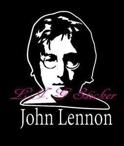 カッティング ステッカー John Lennon ①-2 シール デカール 自動車 バイク スーツケース The Beatles バンド ビートルズ ジョンレノン