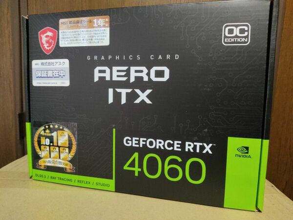 新品未開封 MSI GeForce RTX 4060 AERO ITX 8G OC グラボ グラフィックボード