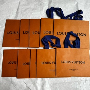 ルイヴィトン 即決 10枚セット （全て新品・未使用）小サイズ 正規 紙袋 ショッパー LOUIS VUITTON ショップ袋