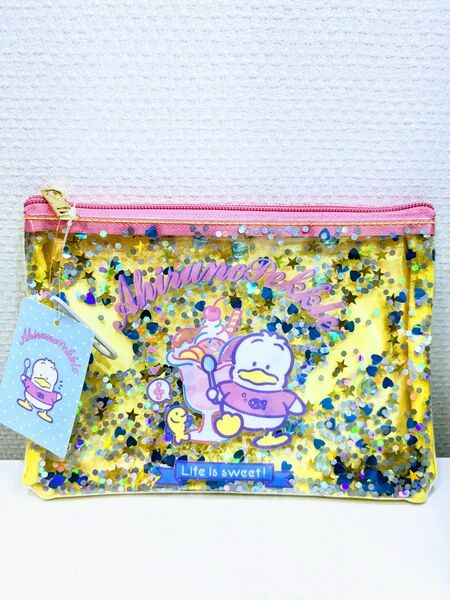 新品タグ付き。SANRIO サンリオ：あひるのペックル・ポーチ