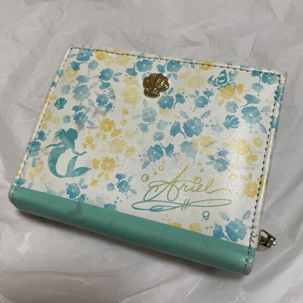 財布 二つ折り財布 ウォレット ミニウォレット ディズニー アリエル