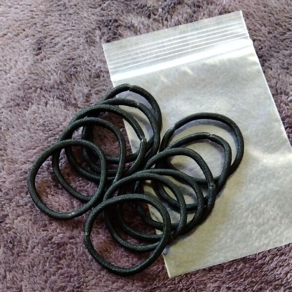 黒 太ヘアゴム* 新品□