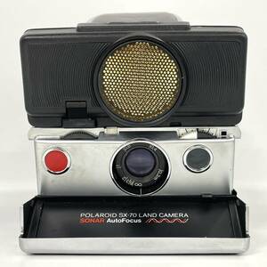 【5A51】1円スタート POLAROID SX-70 LAND CAMERA SONAR AutoFocus ポラロイド ランドカメラ ソナー オートフォーカス フイルムカメラ