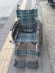 カワムラ アルミ製標準型車椅子 自走式 KAJ202SB-40 中古 引取可 東京