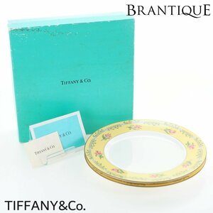 【未使用保管品】 TIFFANY&Co. ティファニー プレート お皿 2枚組 箱 イエロー ホワイト ブランド 食器 「24236」