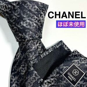 極美品 CHANEL シャネル　ネクタイ　極大ココマーク　希少　