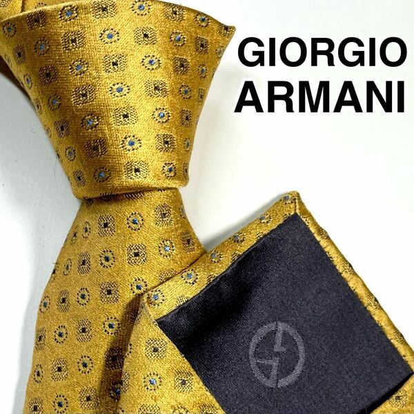 GIORGIO ARMANI アルマーニ　ネクタイ　イエロー系