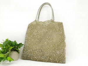ANTEPRIMA Anteprima * wire * handbag * Gold silver SV metal fittings * super-beauty goods * arm ..* square * party *N8206