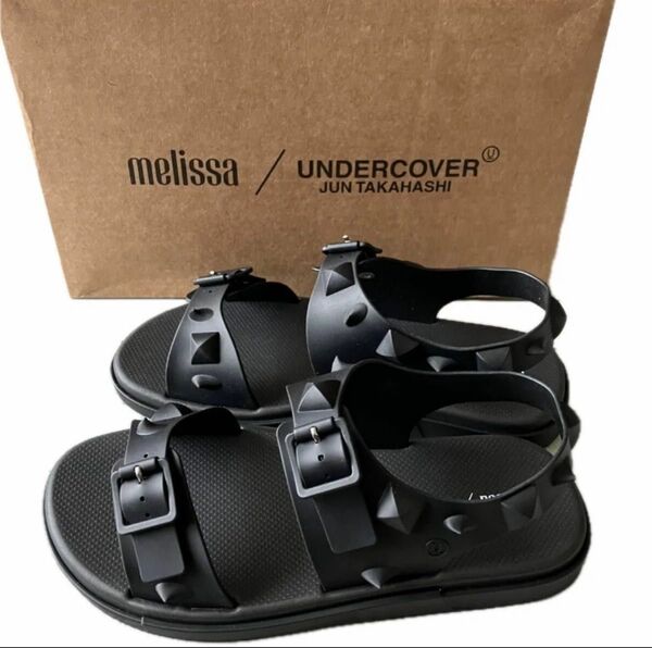 未使用 正規品 UNDERCOVER melissa スタッズサンダル 24cm 黒 完売品 アンダーカバー