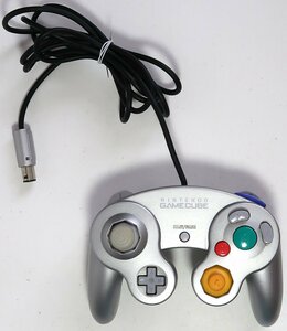 ゲームキューブ用コントローラー, シルバー,中古