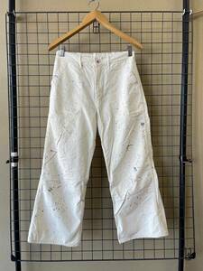 【orSlow × BEAMS/オアスロウ×ビームス】別注 US ARMY Easy Pants sizeXS MADE IN JAPAN ペイント加工 イージーパンツ ワーク アメリカ軍