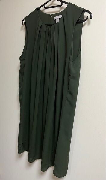 H&M ワンピース EUR M グリーン ノースリーブ