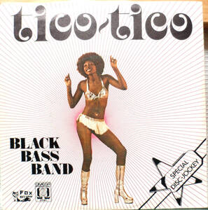  прослушивание 7inch. вентилятор ключ * disco BLACK BASS BAND / TICO-TICO покрытие *disco break rare groove Sabar Via muro Kubota takesi