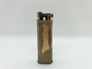 1円 dunhill ダンヒル ガスライター ハンマー式 ゴールドカラー ライター 喫煙グッズ 着火未確認