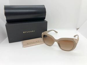 1円 美品 ブルガリ BVLGARI サングラス ラインストーン入り 8162-B-F 5382/13 55□17 135 2N 