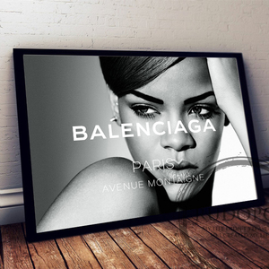 A3 size frame ending [ rear -na/rihanna brand oma-ju art poster Balenciaga ]