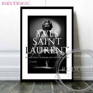 A2サイズ額装済み【イヴ・サンローラン ブランドオマージュアートポスター Saint Laurent】