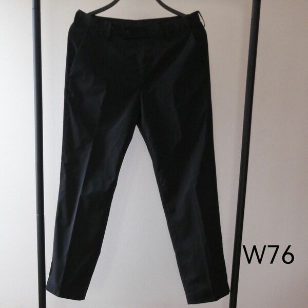 アンクルパンツ　スラックス　ブラック パンツ　メンズ　W76 