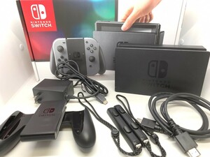 美品★ 付属品完備　動作確認済　箱付き　Nintendo Switch 任天堂 スイッチ　ドック HDMIケーブル ACアダプター ジョイコン グリップ 79