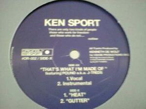 HipHop Ken Sport / That's What I'm Made Of 12インチです。