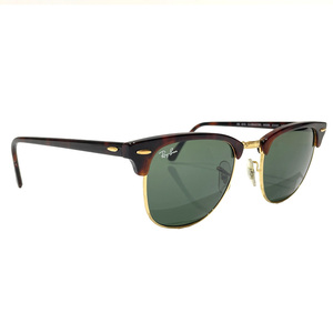  б/у AB/ ощущение б/у маленький Ray-Ban RayBan солнцезащитные очки RB3016 Clubmaster mokto-tas/ Gold G-15 blow Brown 20451264