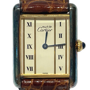 中古B/標準 CARTIER カルティエ クオーツ 腕時計 590003 マスト タンク ヴェルメイユLM レディース 20469161