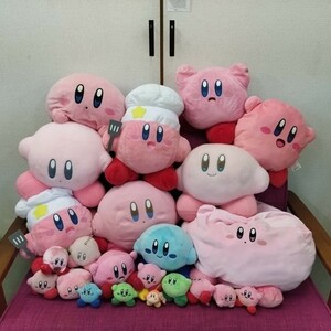 60410 星のカービィ ぬいぐるみ 大量 まとめ Kirby マルチカラー 30th カービィ BANDAI バンダイ クッション ゲーム キャラクター