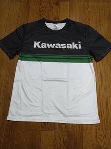 カワサキ KAWASAKI 川崎重工 半袖Tシャツ 速乾 ドライ生地 バイク オートバイ