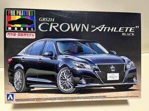 【内外装塗装済モデル】アオシマ GRS214 クラウン アスリート G 2012 （ブラック） （1/24スケール プリペイントモデル No.41 008515）