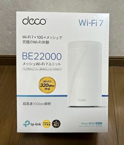 新品未開封 TP-Link BE22000 トライバンドメッシュ Wi-Fi 7ルーター Deco BE85 1Pack 1個パック 