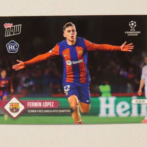 topps now カード フェルミン・ロペス Fermin Lopez #105 FCバルセロナ トップスナウ UCL 5