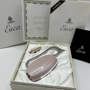 A)未使用品★美顔器 VIBRA ESCA/ビブラエスカ 電動かっさマッサージ器 美容グッズ 小顔 エイジングケア 美容機器 ピンク 箱付き F0108