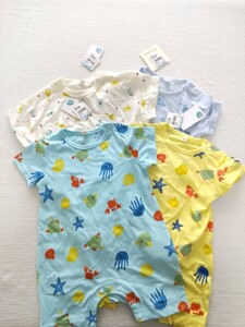  new goods ① 80 man short sleeves rompers 4 pieces set 