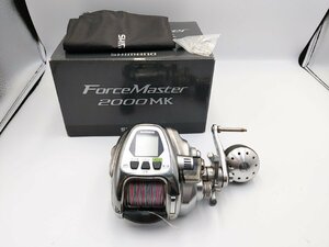 (管88760)ジャンク Shimano シマノ 15 フォースマスター 2000MK 電動リール 643.8k/1020.5h 通電OK 船釣り 右ハンドル