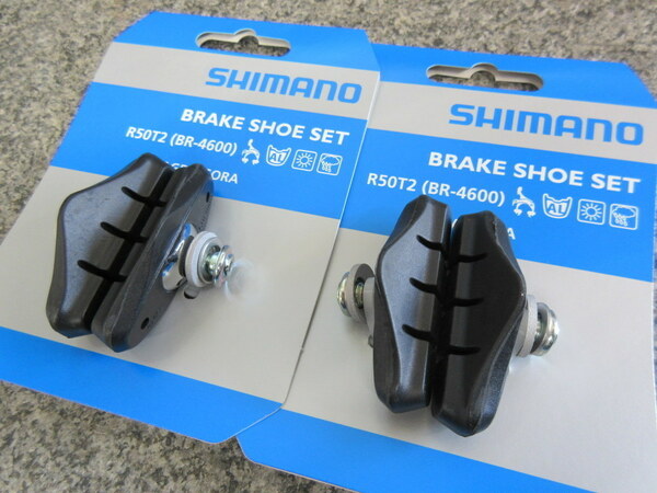 Shimano R50T2 ロード用ブレーキシュー　２ペア/前後セット （BR-4600 ） 