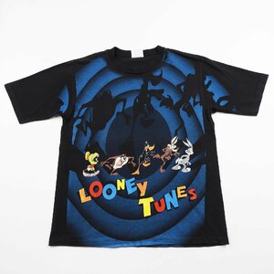 美品 90's Looney Tunes ルーニーテューンズ Tシャツ アメリカ製 ブラック Size M #19915 送料360円 オールド アメカジ USA Tee ワーナー