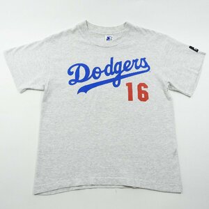 90's 野茂英雄 Tシャツ NOMO 16 アメリカ製 size 14-16 #19963 送料360円 オールド スターター MLB 野球 ドジャース ユース ジュニア