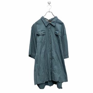 Wrangler 半袖 無地シャツ 3XL グレー ビッグサイズ ポケット ラングラー 古着卸 アメリカ仕入 a606-5234