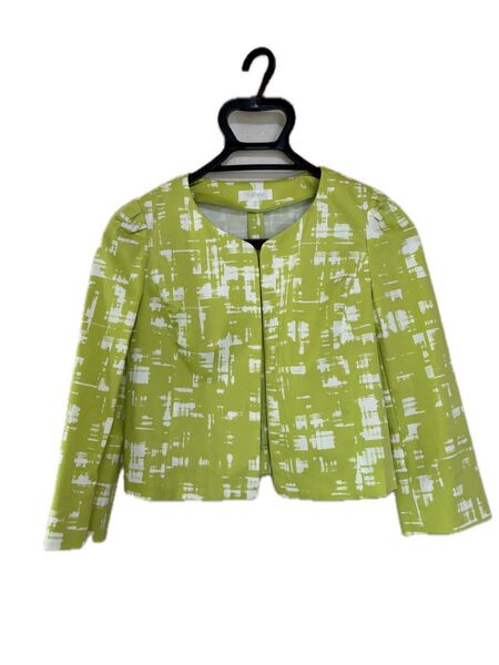 ★美品★TOBECHIC トゥービーシック 七分袖ノーカラージャケット