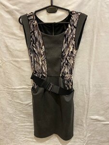 BCBGMAXAZRIA ビーシービージーマックスアズリア ベルト付ワンピース 古着