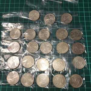 貨幣 硬貨 昭和41年 稲穂 100円銀貨 23枚セット