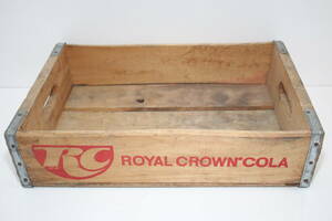 ビンテージ ROYAL CROWN COLA 木箱◆ウッドボックス◆オリジナル◆アメリカ製◆ロイヤル クラウン コーラ◆USA購入