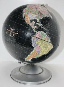  Vintage black Ocean globe *1962 year made *REPLOGLE GLOBES*lip Roo gru* America made * black color *USA buy 