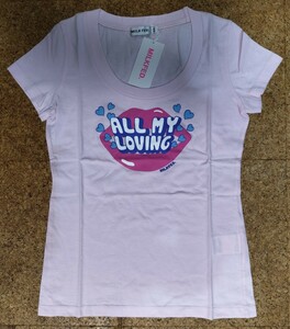 500円〜 milkfed. ミルクフェド 新品 Tシャツ S/S TEE ALL MY LOVING サイズ XS PINK ピンク プリントTシャツ 半袖Tシャツ 日本製